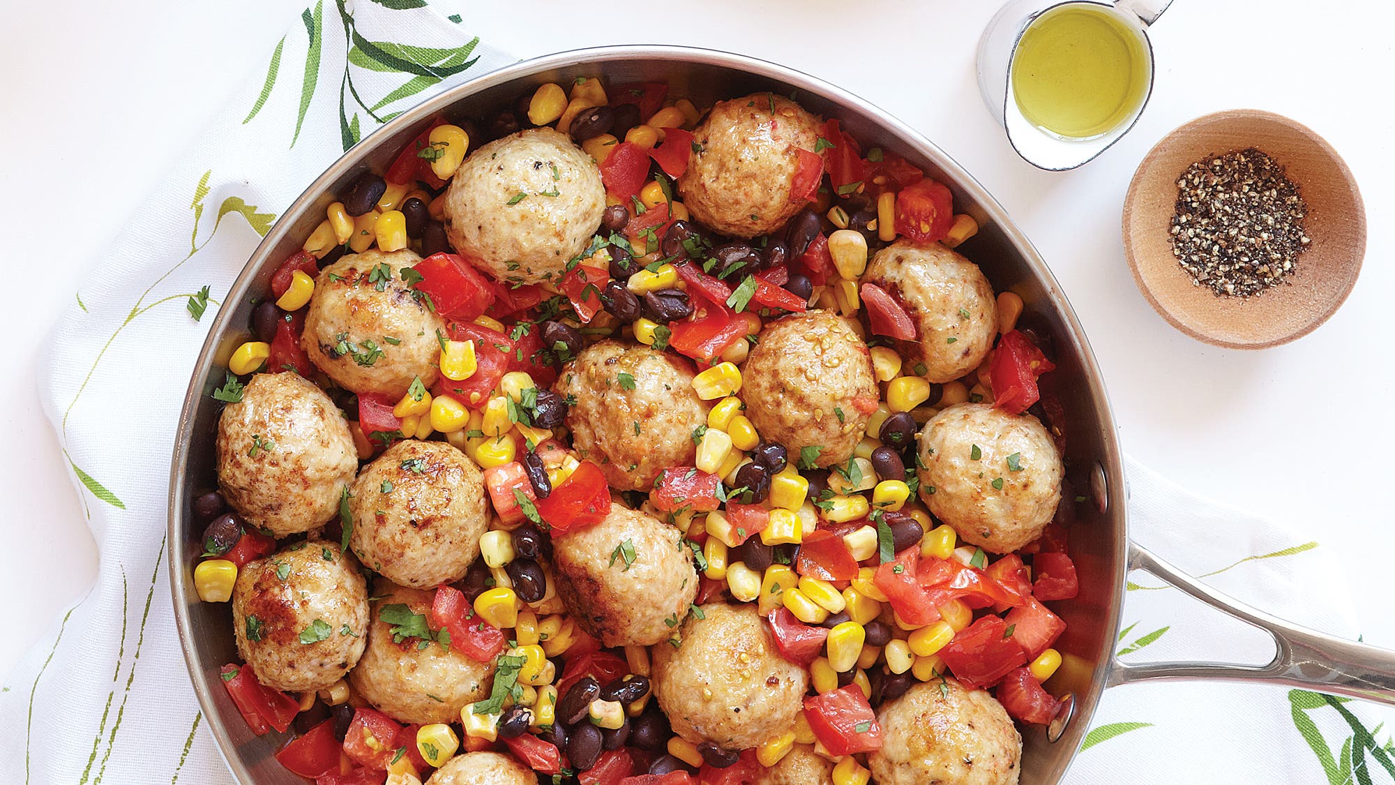 Southwest Meatball Skillet