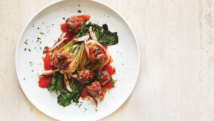 Sweet & Sour Meatballs with Sesame Vegetables 69 web sweet & sour meatball recipe with sesame vegetables