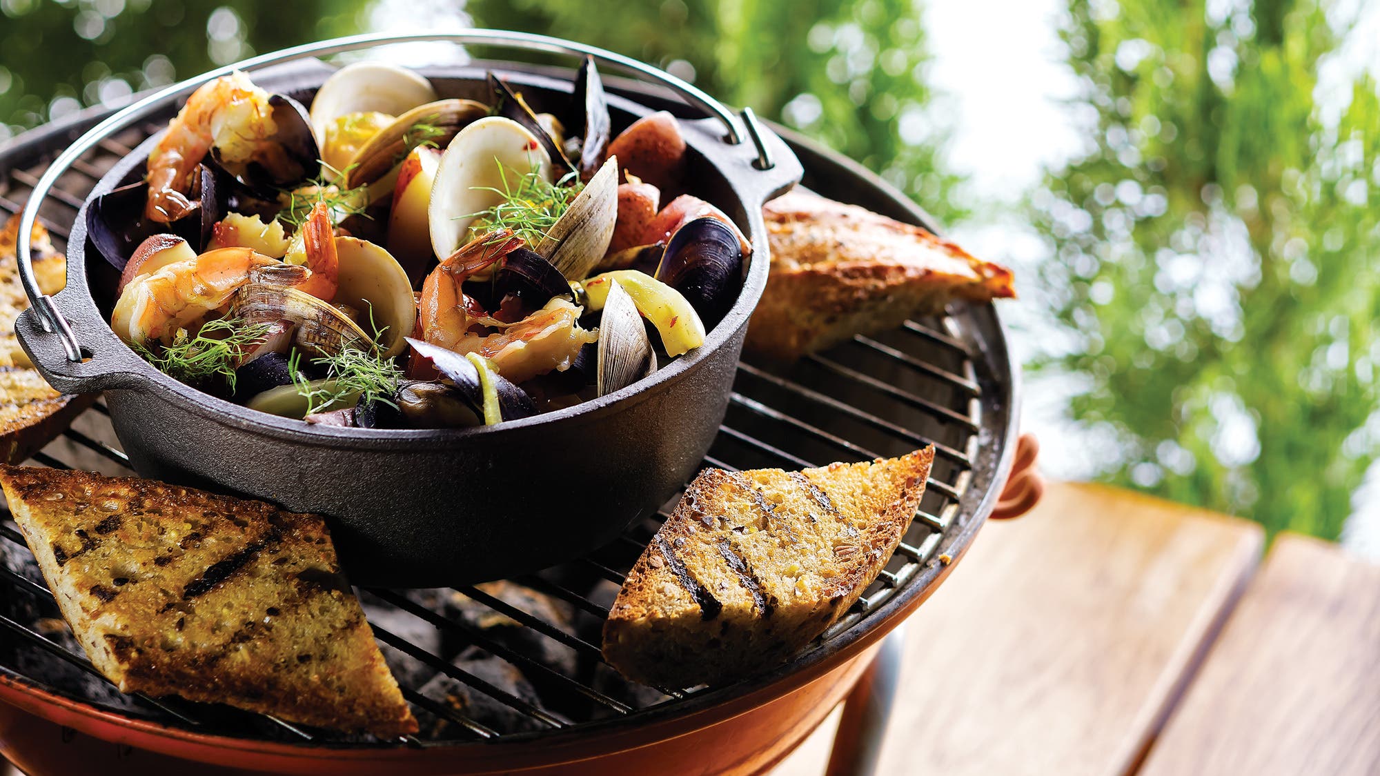 Grilled Bouillabaisse Packets