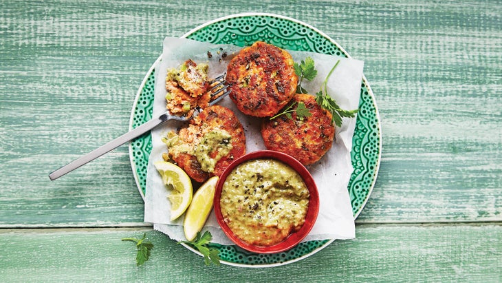 Lemon-Salmon-Patties-with-Sauce-Verte_88-web Lemon Salmon Patties with Sauce Verte recipe
