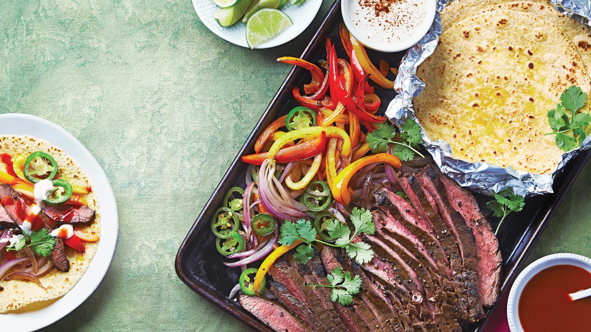Sheet-Pan-Steak-Fajitas_88-web Sheet Pan Steak Fajitas recipe