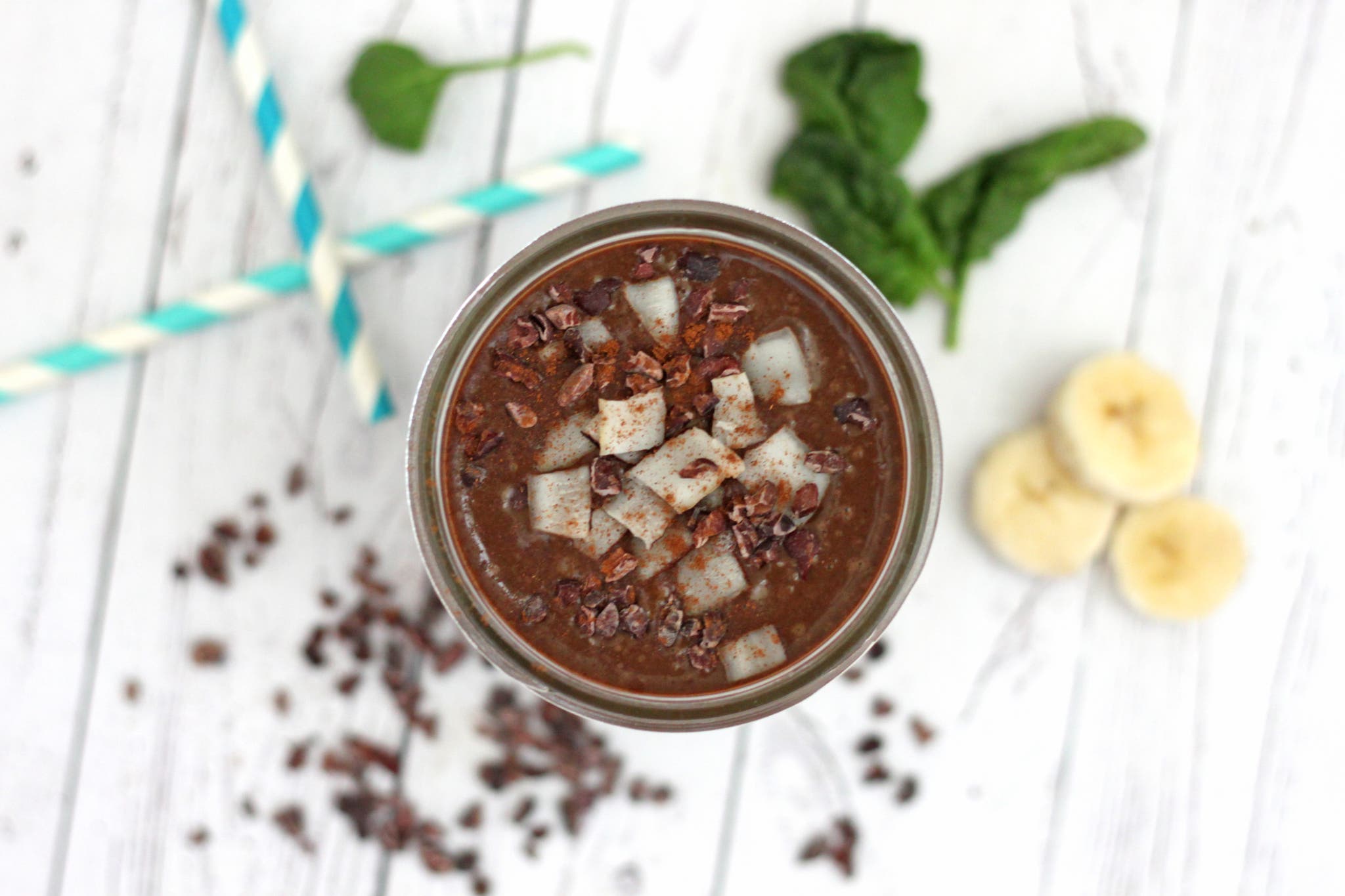 Banana Almond Chocolate Smoothie