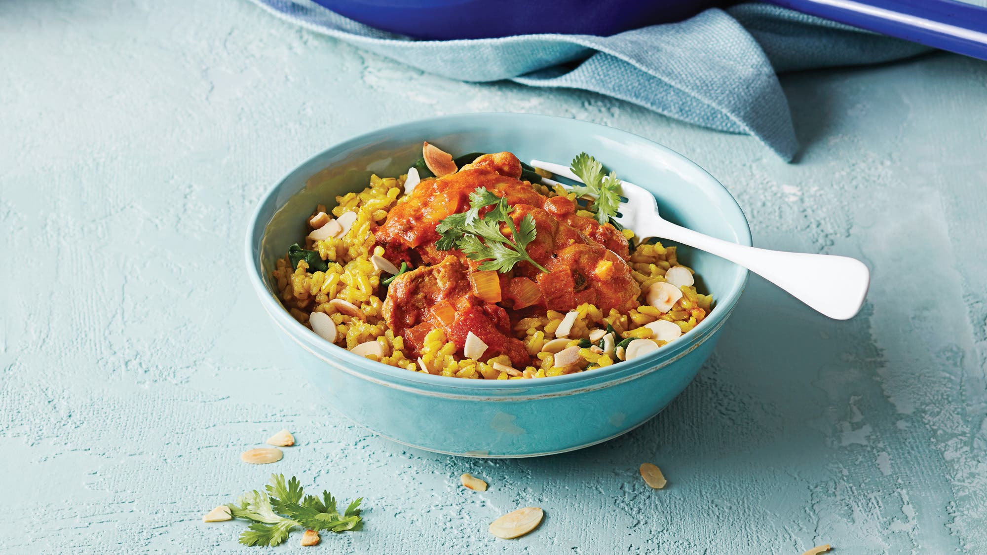 Chicken Tikka Masala with Almond Rice recipe