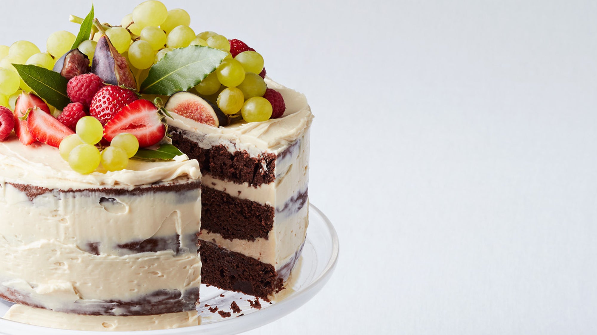 Chocolate Peppermint Naked Cake recipe