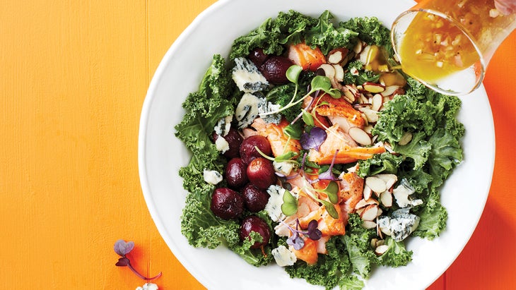 Roasted-Grape-and-Salmon-Kale-Salad-with-Cider-Maple-Vinaigrette-and-Gorgonzola-70-web None
