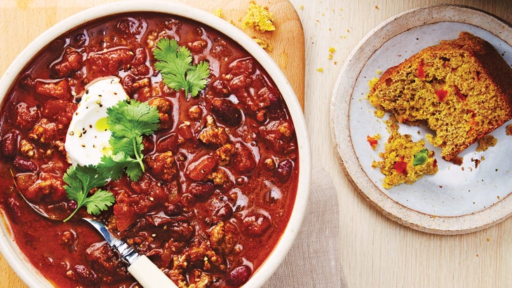 Spicy-Beef-Chili-with-Buttermilk-Jalapeno-Corn-Bread_89-web Spicy Beef Chili with Buttermilk Jalapeño Corn Bread recipe