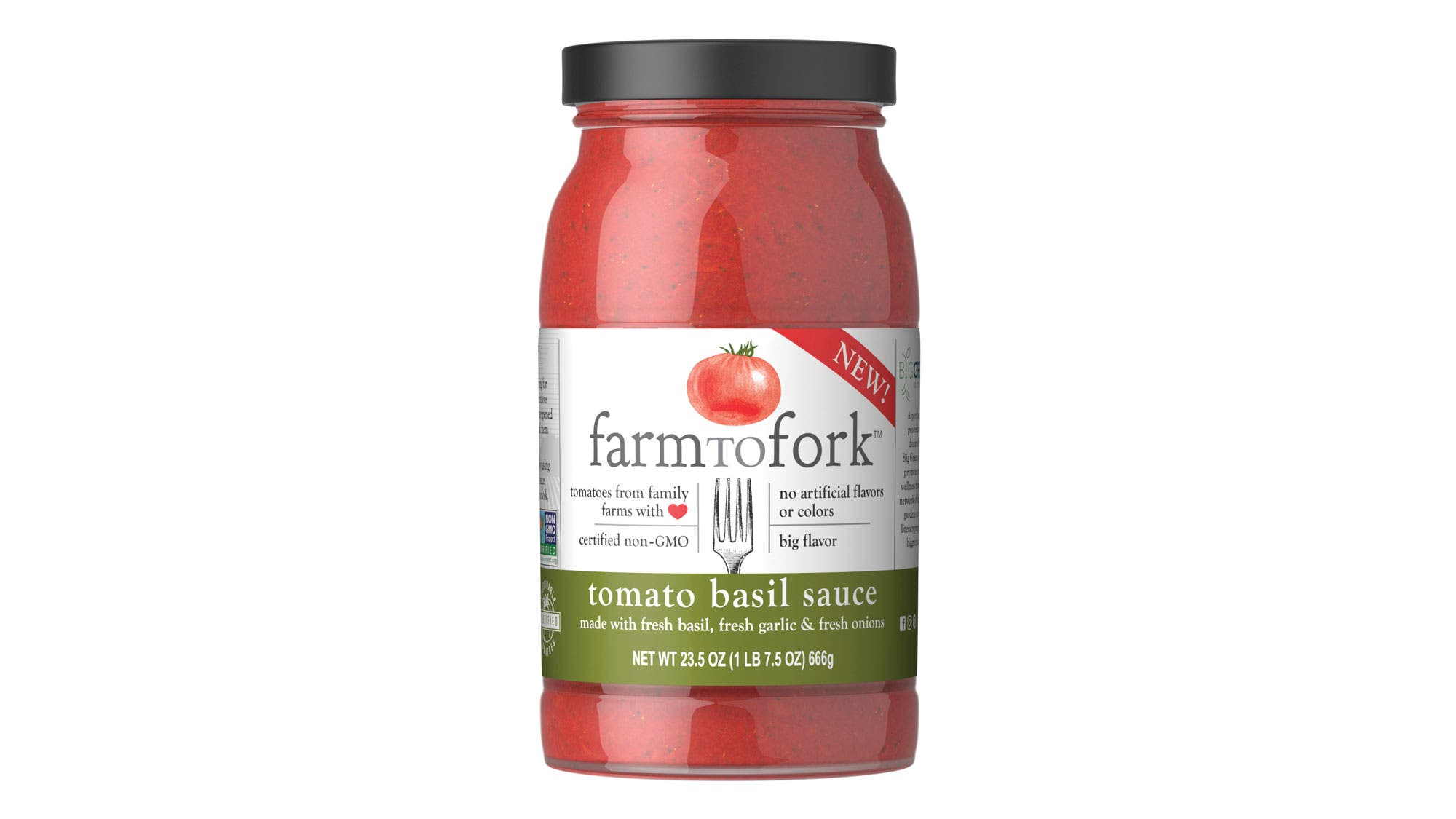 FarmToFork Tomato Basil Pasta Sauce
