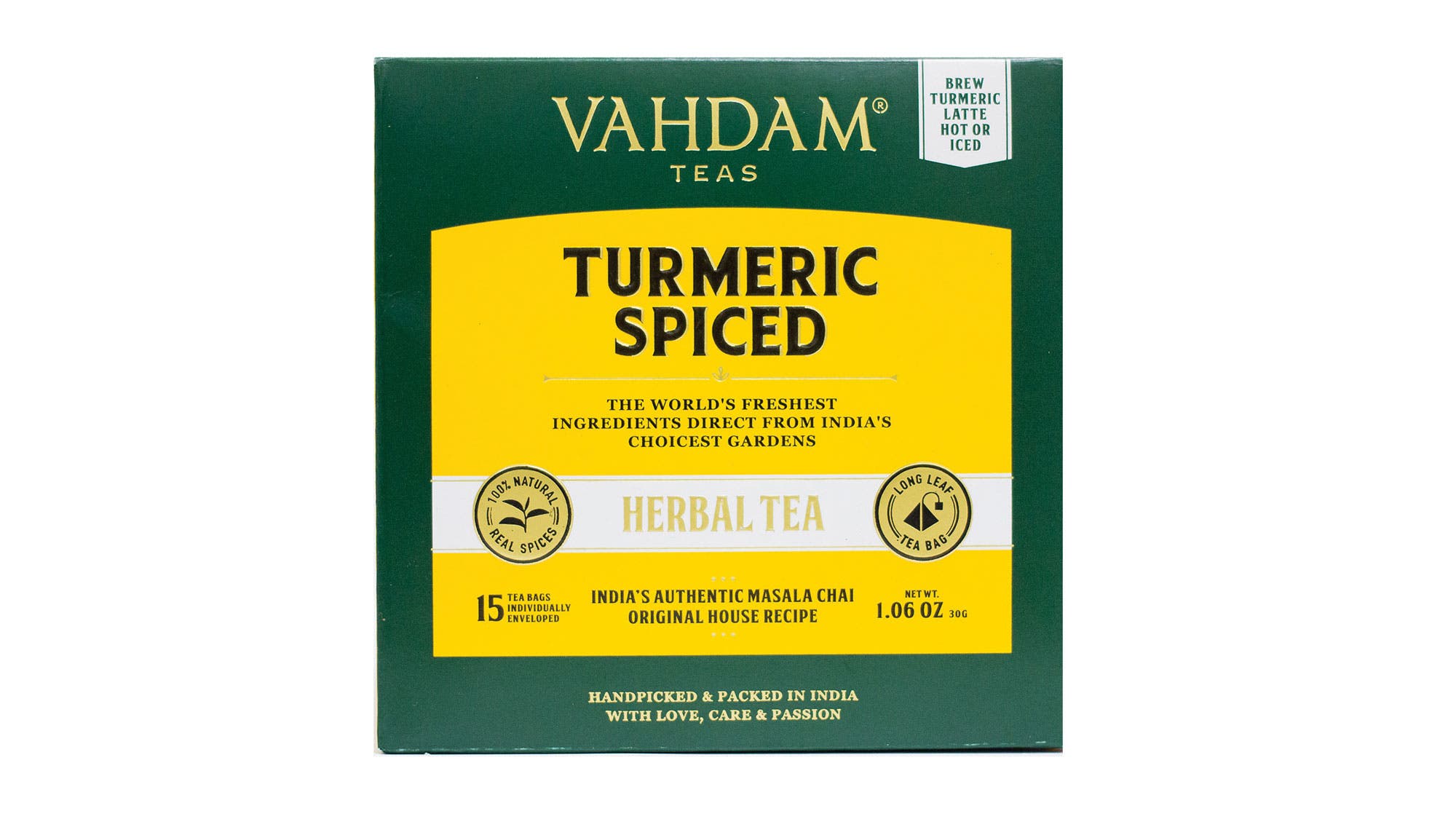Vahdam Teas Turmeric Spice Herbal Tea Tisane