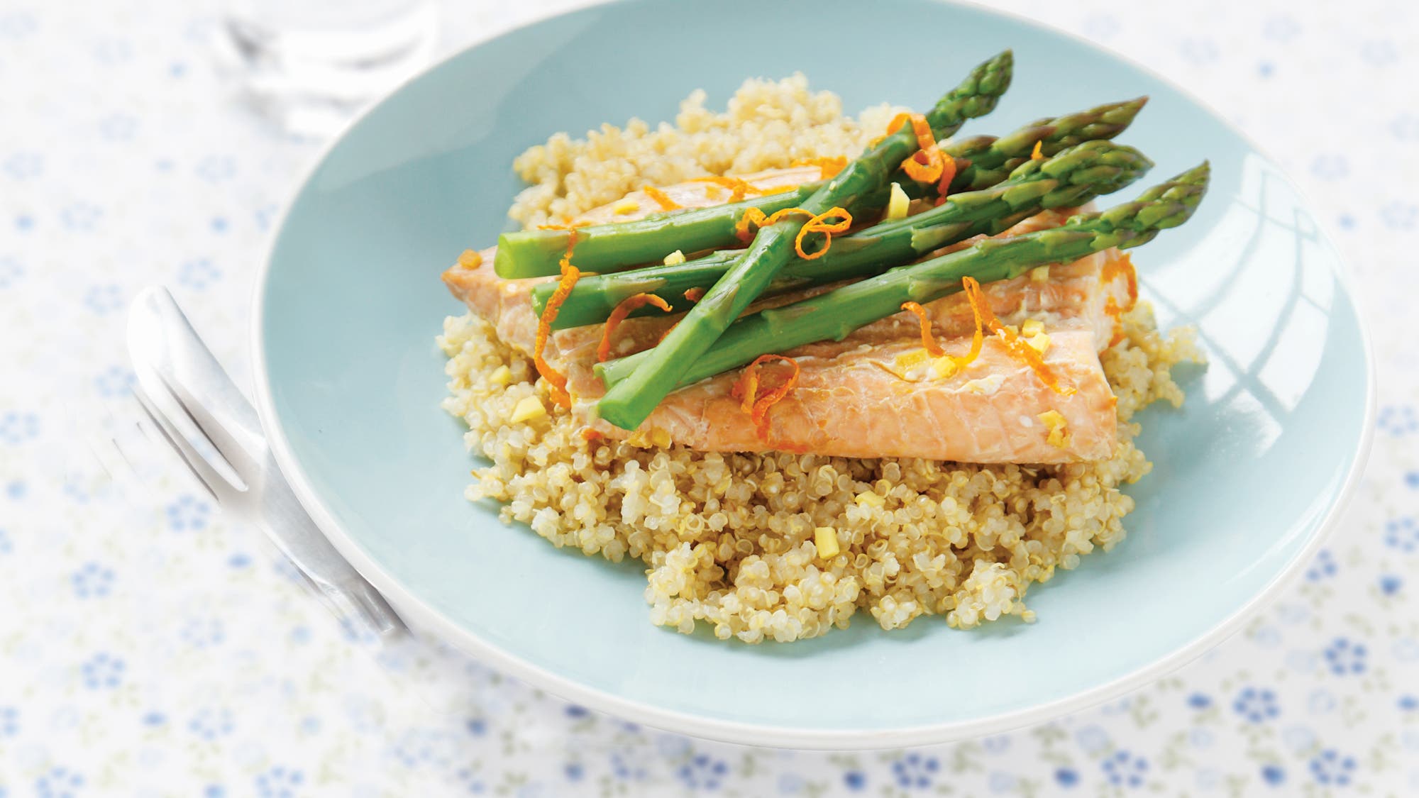 Orange Salmon with Asparagus