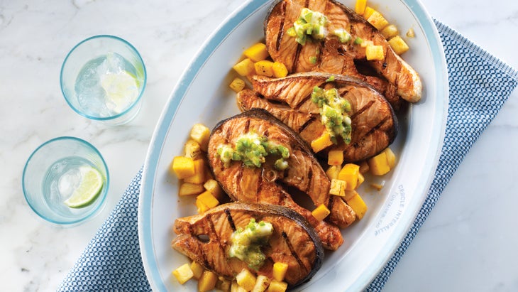 Smoky Grilled Salmon With Citrus Jalapeno Butter Grilled Salmon With Citrus Jalapeno Butter recipe