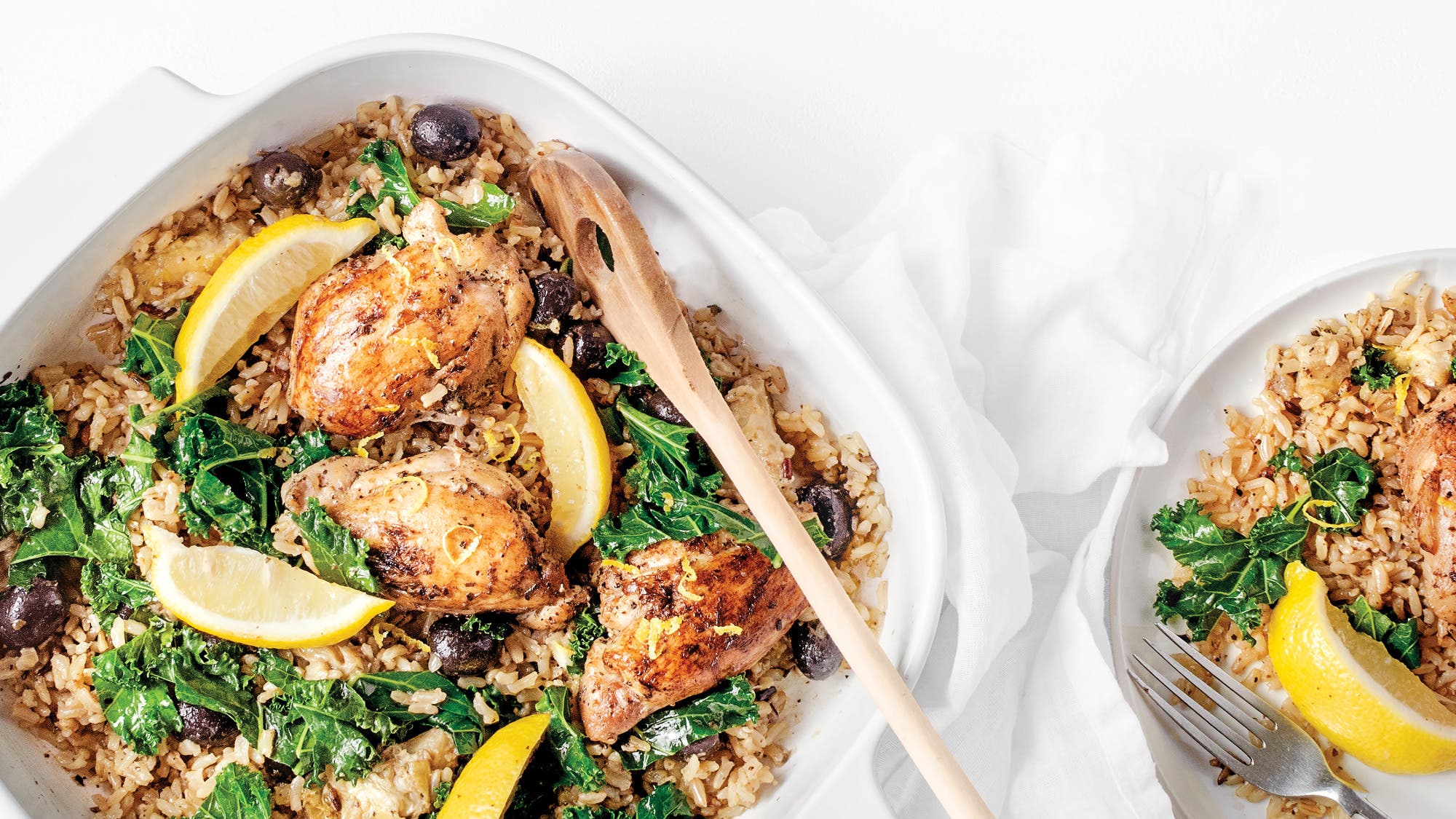One-Pot Mediterranean Lemon Chicken & Rice recipe