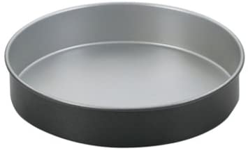 Chicago Metallic 5233128 Professional Non-Stick 3-Piece Round Cake Pan  Bakeware Set, Gray