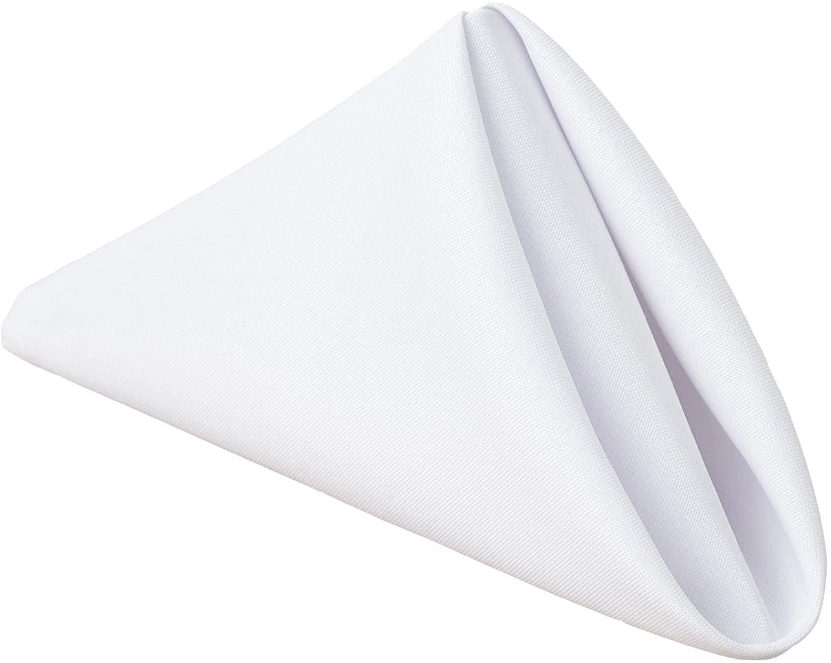 Chateau Easy-Care Cloth Dinner Napkins,Set of 12 Oversized, 20 x 20 in