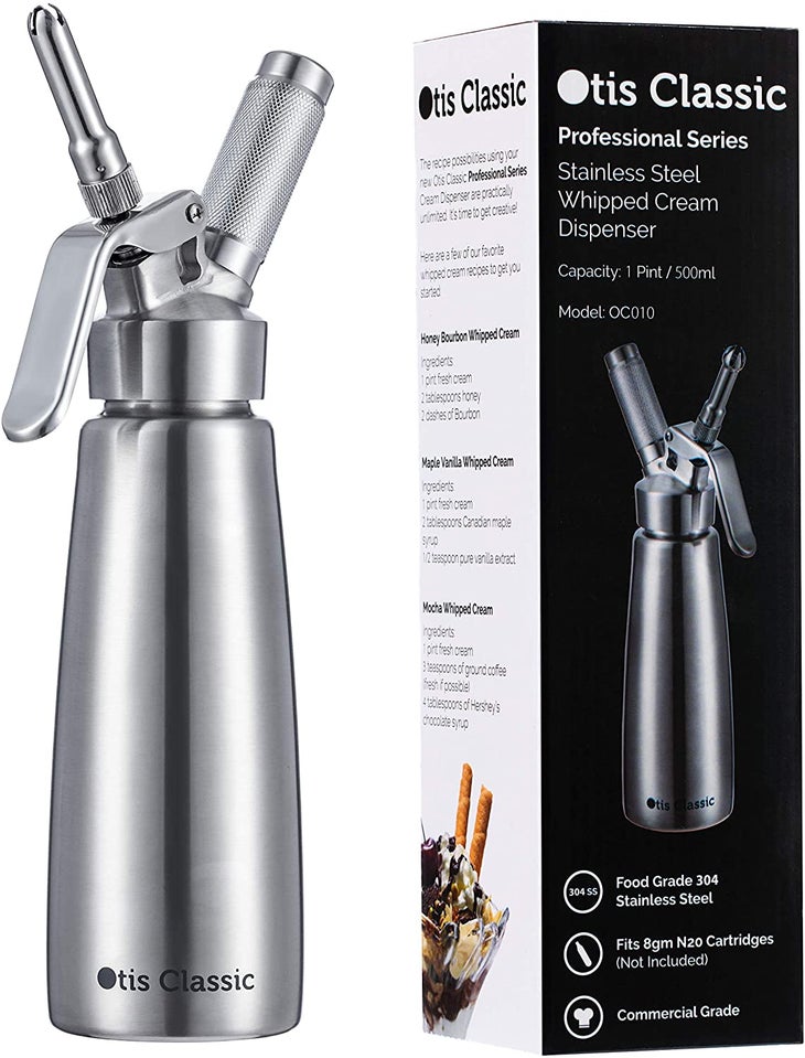 Professional Whipped Cream Dispenser For Delicious Homemade Whipped Creams,  Sauces, Desserts, And Infused Liquors