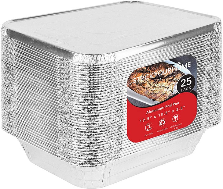 Aluminum 1lb Loaf Pan (30 Count) by Stock Your Home 