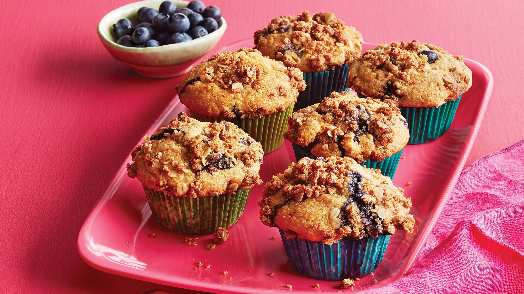 Blueberry Cornbread Muffins with Cornmeal Streusel 69 web None