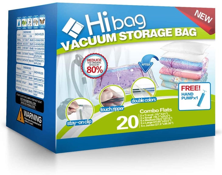 SUOCO Premium Jumbo Vacuum Storage Bags 8 Pack (40x30) Space Saver for Clothes