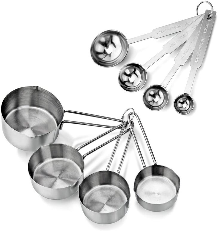 New Star Foodservice 42917 Stainless Steel Measuring Spoons and Measuring Cups Combo, Set of 8 New Star Foodservice 42917 Stainless Steel Measuring Spoons and Measuring Cups Combo, Set of 8