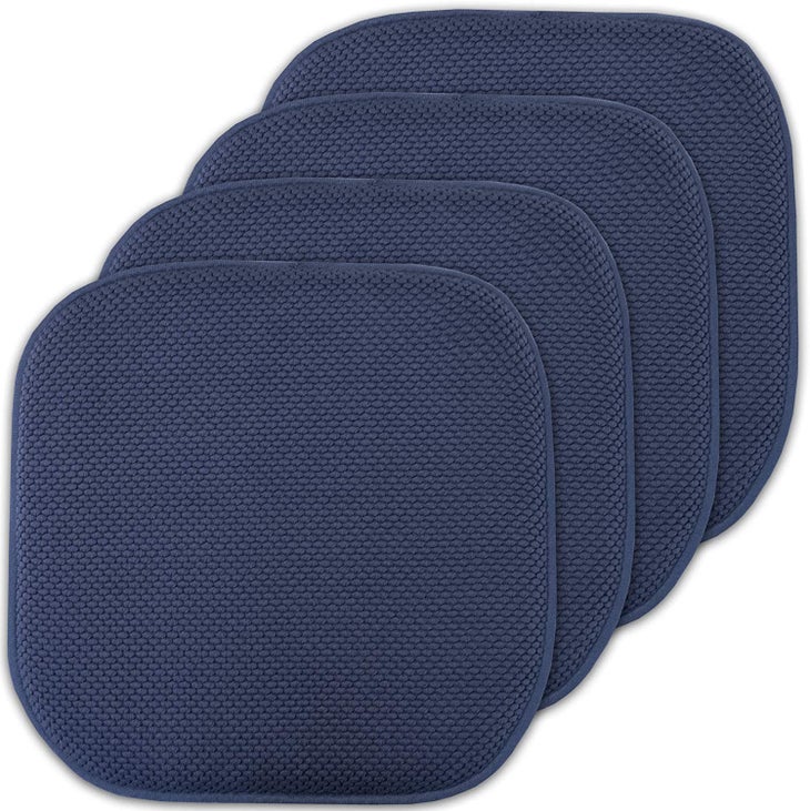 Tyler Alloy Gray Memory Foam Chair Pad