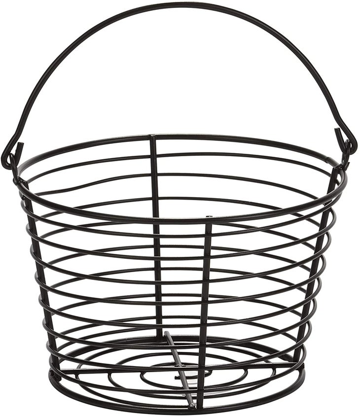 Black Metal Wire Chicken Egg Basket/Decorative Kitchen Baskets