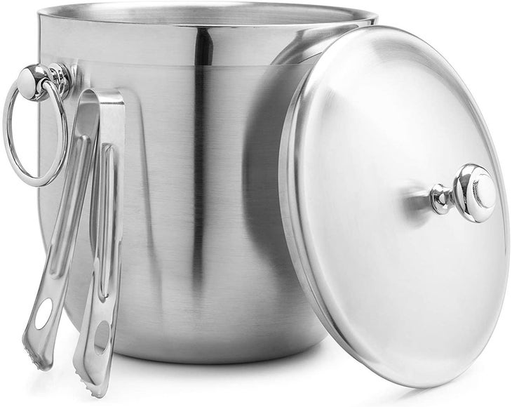 OXO Good Grips Double Wall Ice Bucket with Tongs and Garnish Tray