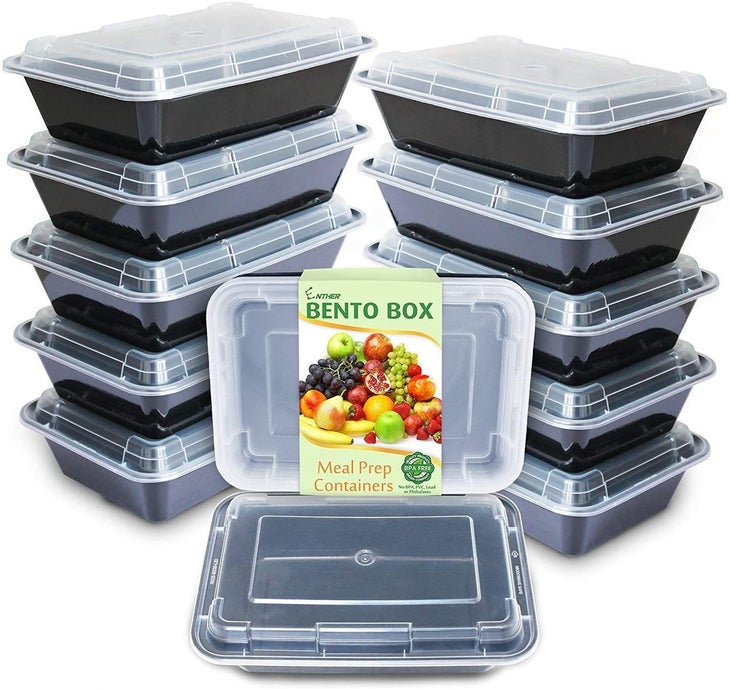 Sistema, Food Storage Container, To Go Bento Box, 6.9 cup, Plastic, Multi  Compartments Assorted Colors 