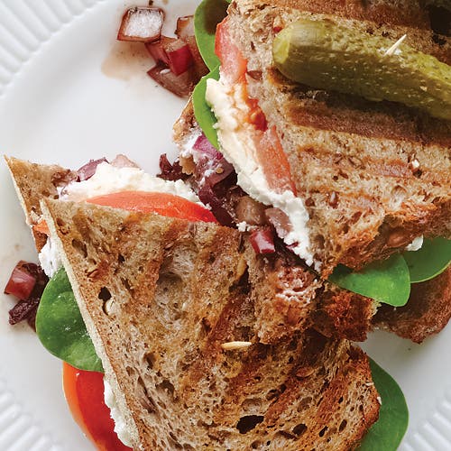 BGoatCheeseKalamataPaninis_article goat cheese kalamata olive panini recipe clean eating