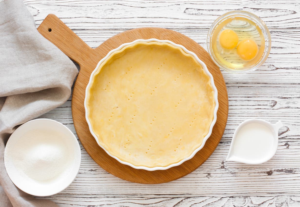 HOMOW Tortiera Antiaderente Per Quiche E Crostate 24x5 Cm - Fondo Rimovibile, Acciaio Al Carbonio, Rivestimento Whitford, Scanalata
