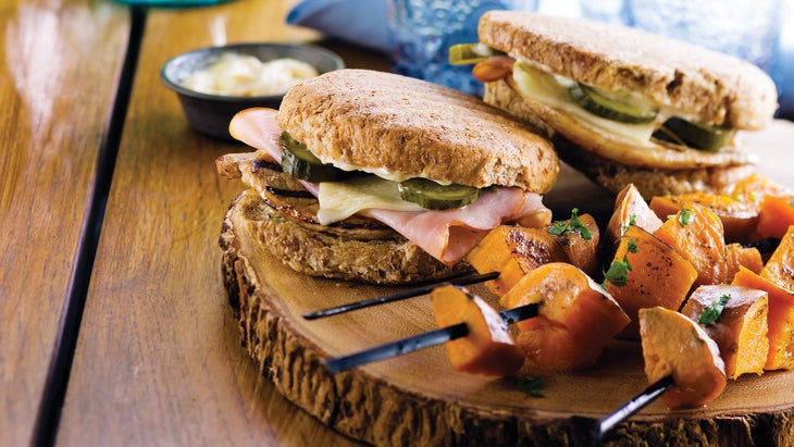 Grilled Cuban Mojo Sandwiches Grilled Cuban Mojo Sandwich recipe