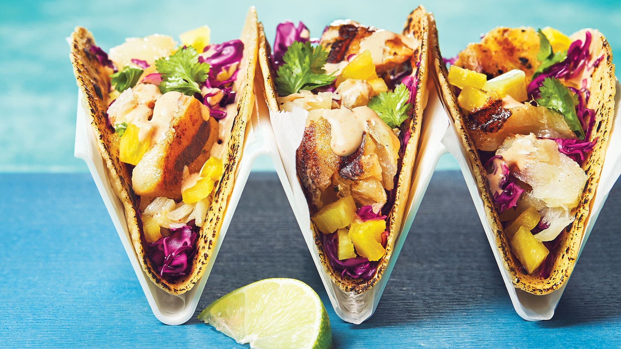 Grilled Haddock Tacos with Chipotle Mayo recipe