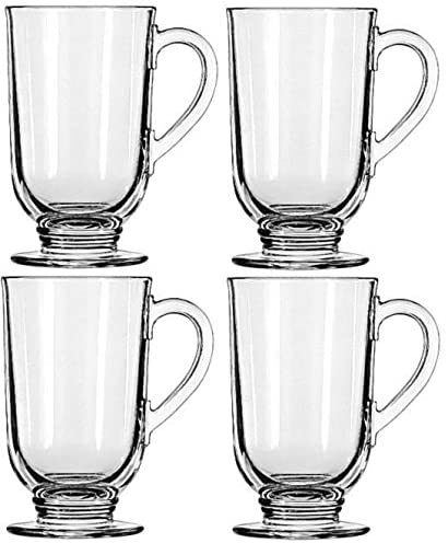 Libbey 8-Ounce Irish Coffee Mug, Box of 12, Clear