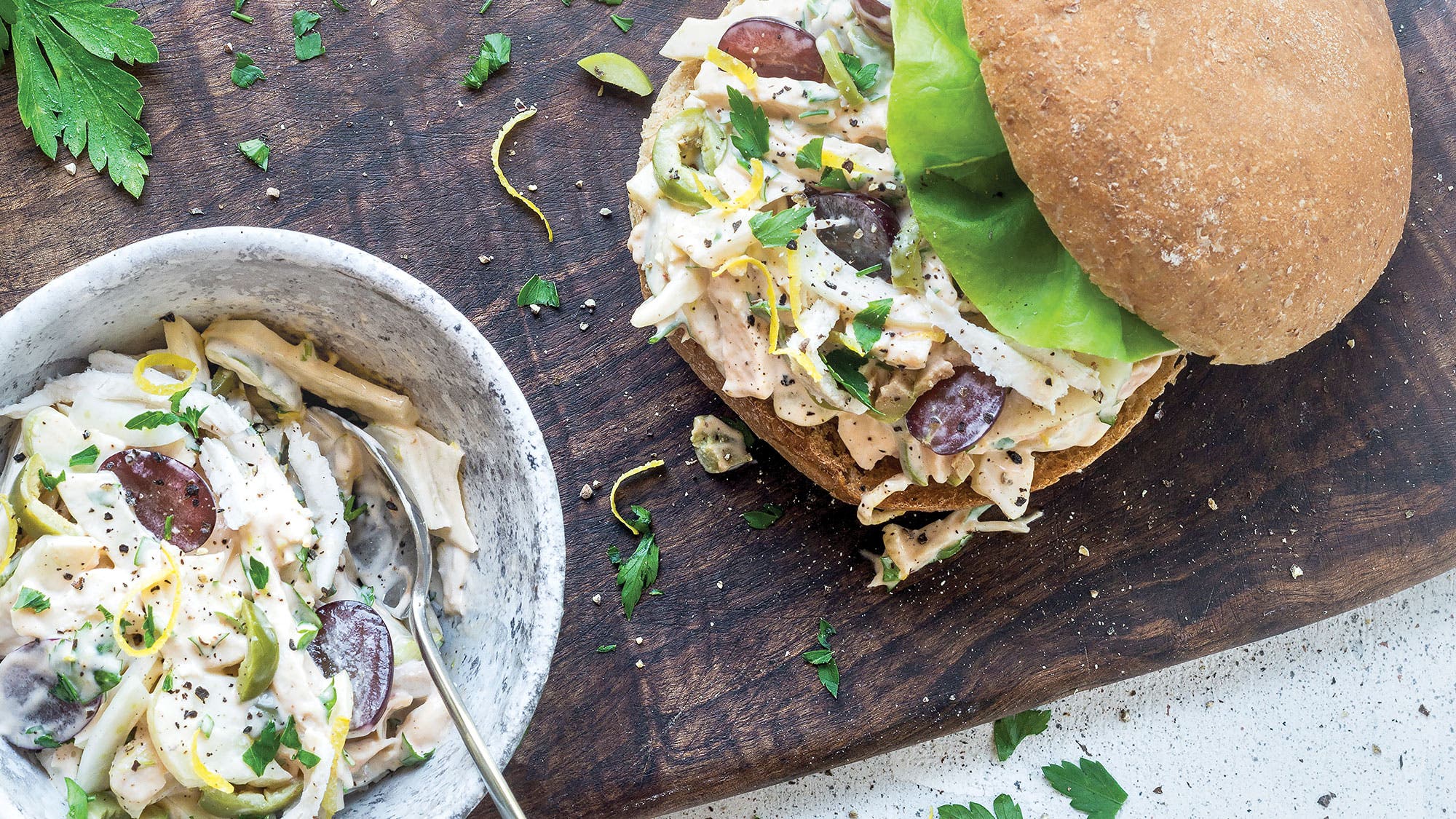 Moroccan Chicken Salad Sandwich recipe