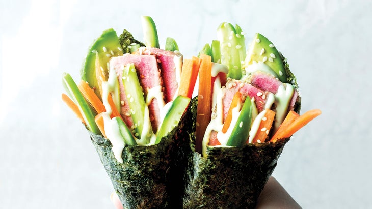 Nori_93-web Seared Sesame Tuna Nori Wraps recipe