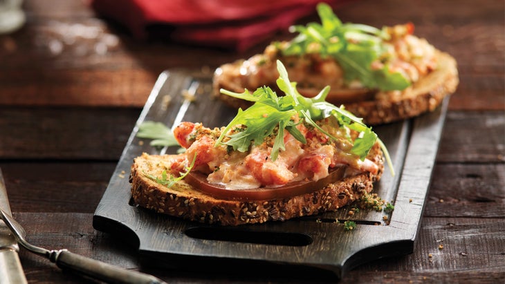 Open Faced Lobster Thermidor Sandwiches Open Faced Lobster Thermidor Sandwiches