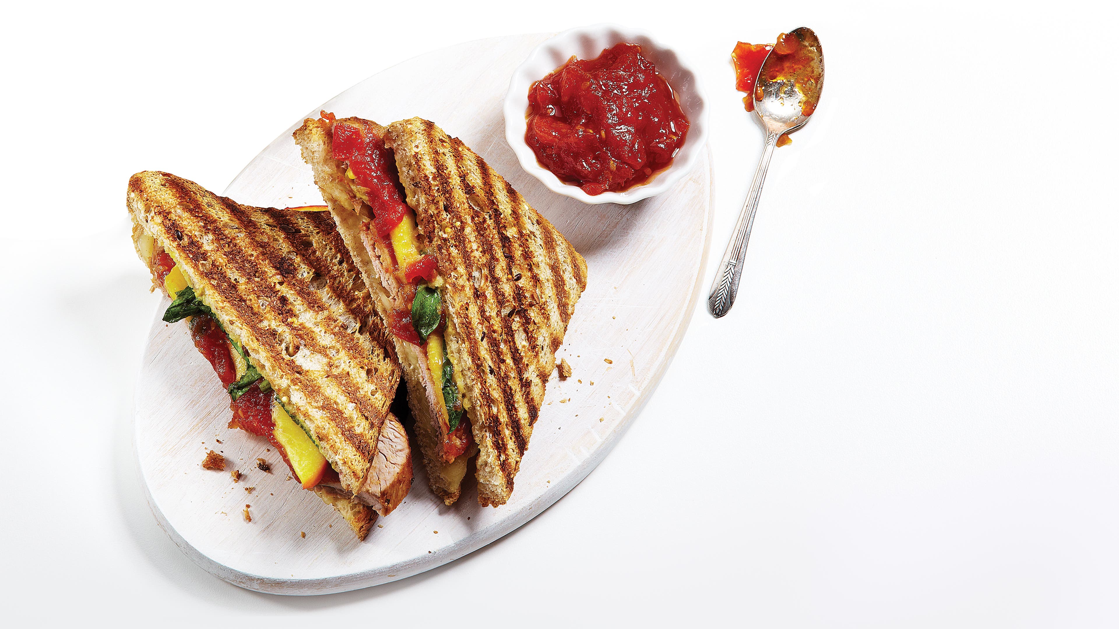 Roasted-Gingered-Pork-and-Nectarine-Panini-with-Spinach-and-Tomato-Jam-70-web None