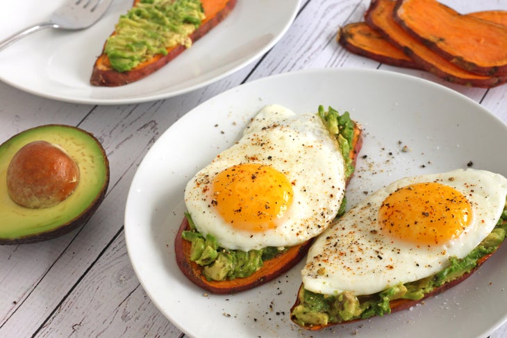 Avocado Sweet Potato Toast None