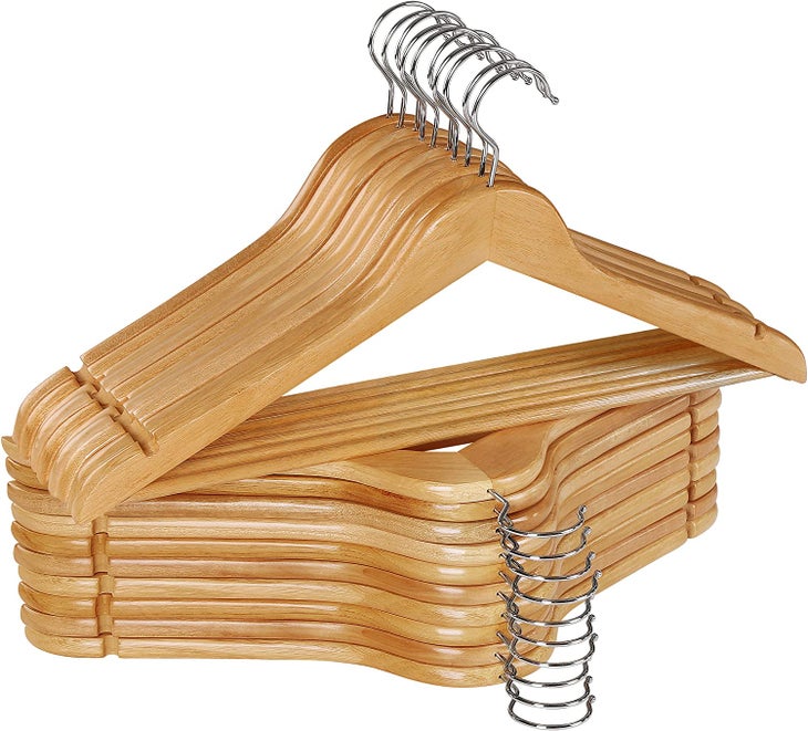 Non Slip Coat Hangers, Premium Wooden Hangers