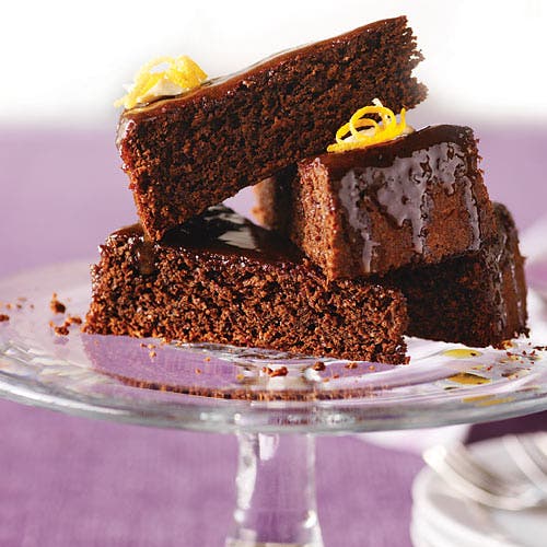 Orange-Infused Chocolate Almond Cake recipe