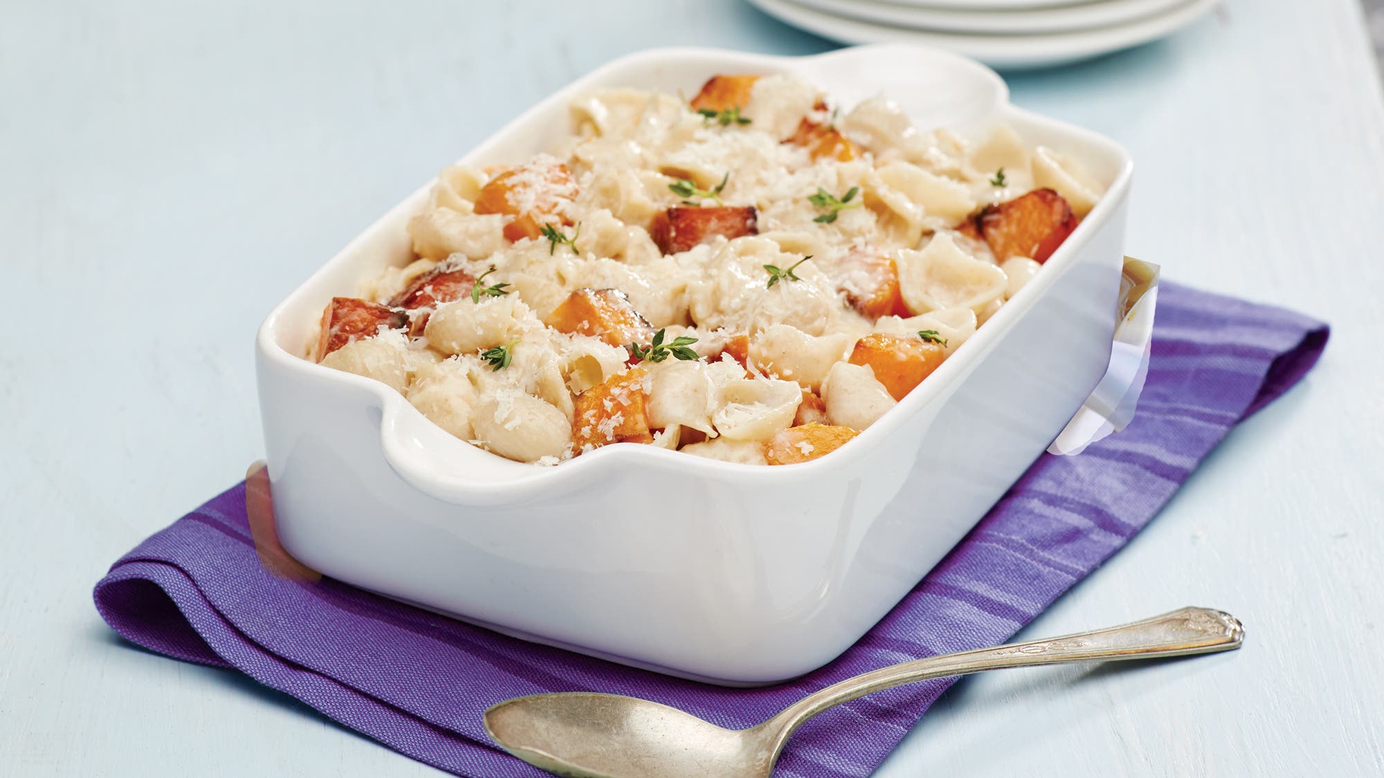 Butternut squash mac and cheese