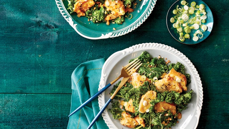 Ginger-Apricot-Chicken-with-Garlicky-Greens-74_web Ginger Apricot Chicken with Garlicky Greens recipe