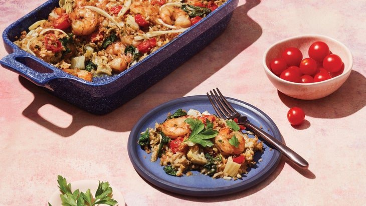 Mediterranean-Shrimp-Bake_95-web Mediterranean Shrimp Bake recipe