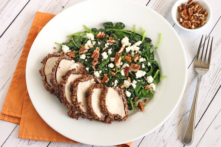 Pecan Chicken and Ginger Kale 2 None