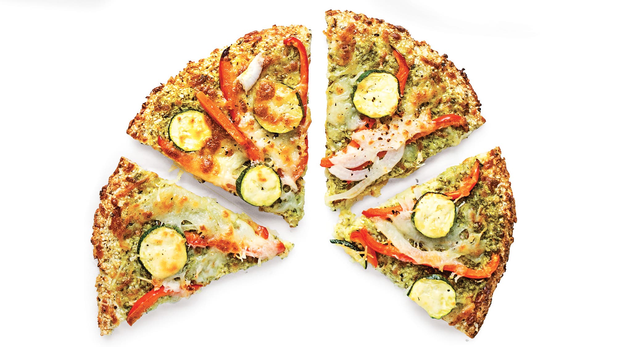 Pesto Cauliflower Pizza recipe