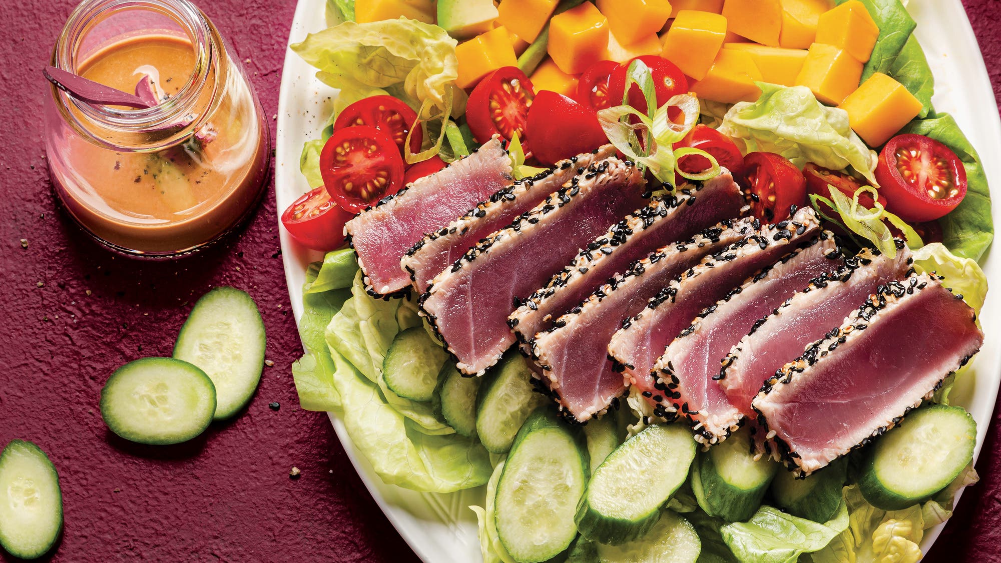 Sesame Tuna & Mango Salad