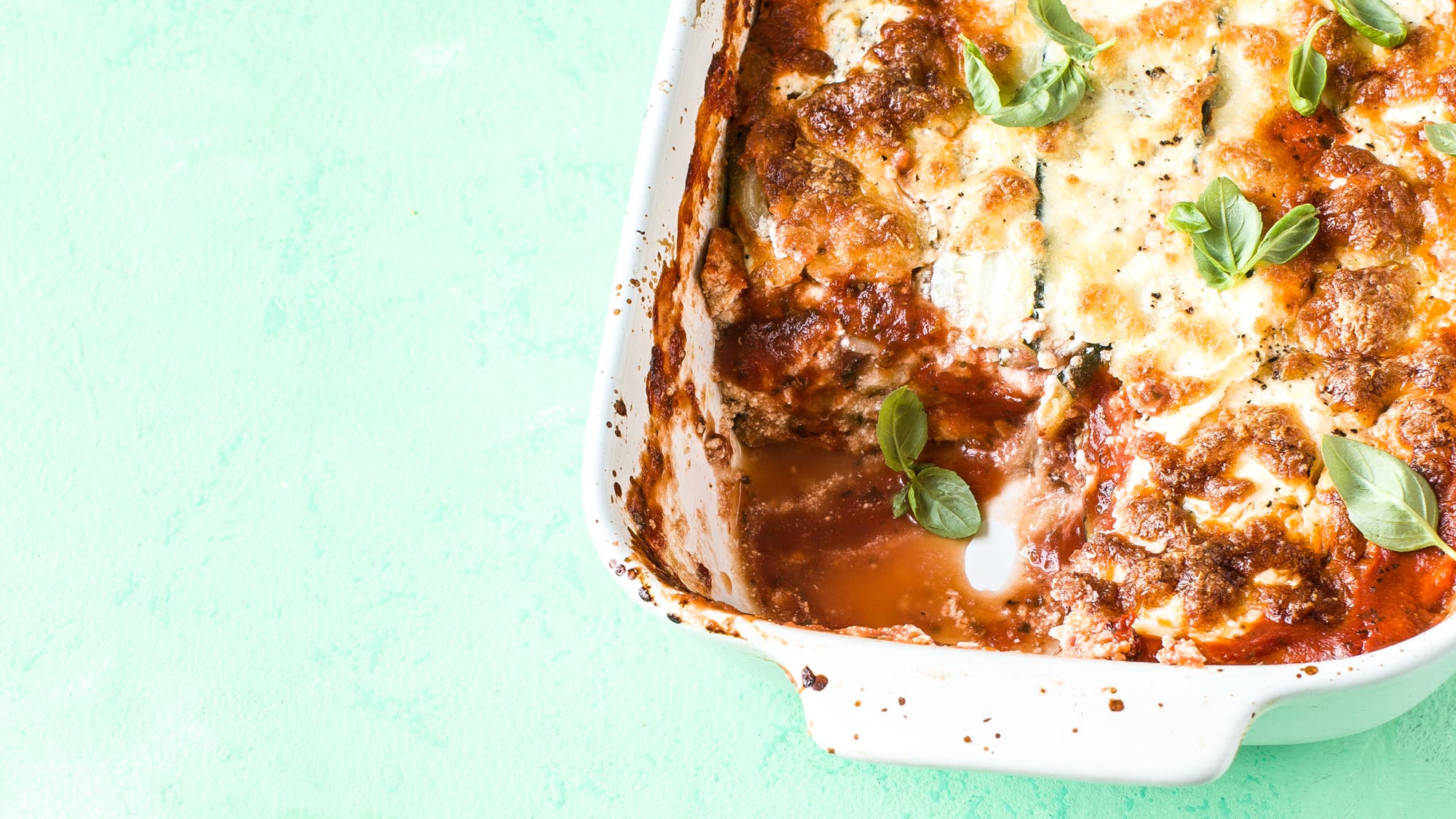 Gluten-Free Three Cheese Zucchini Lasagna