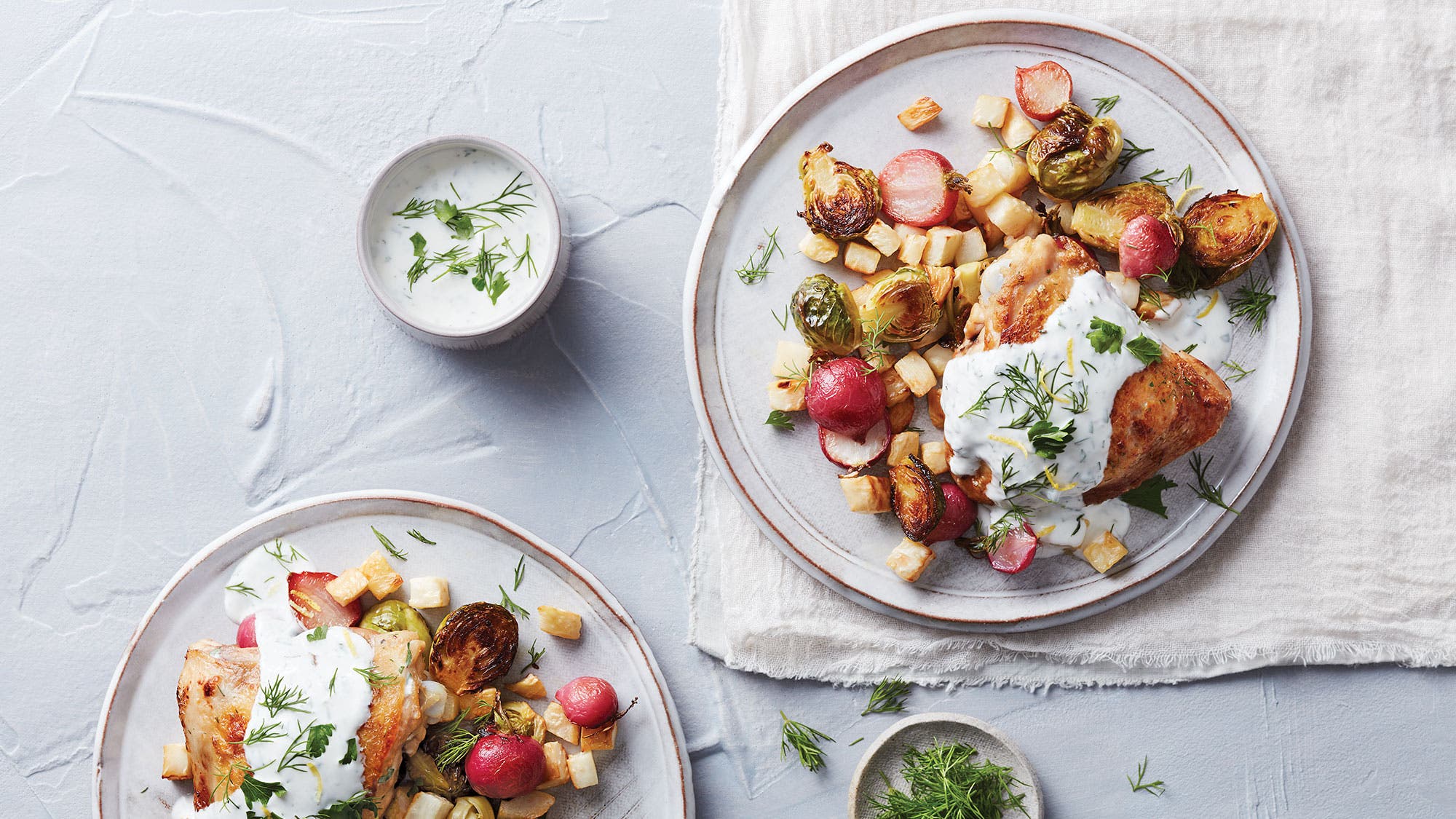 Kefir Ranch Chicken & Vegetables Recipe