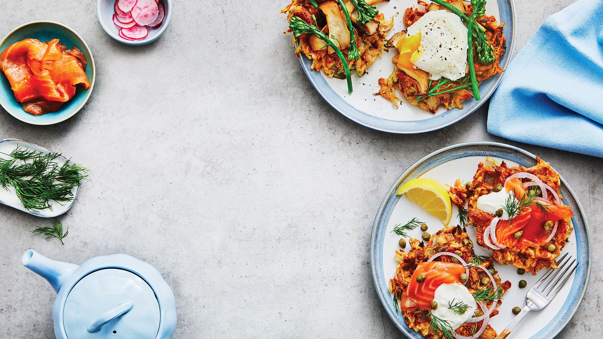 Two-Potato Rösti Waffle Recipe