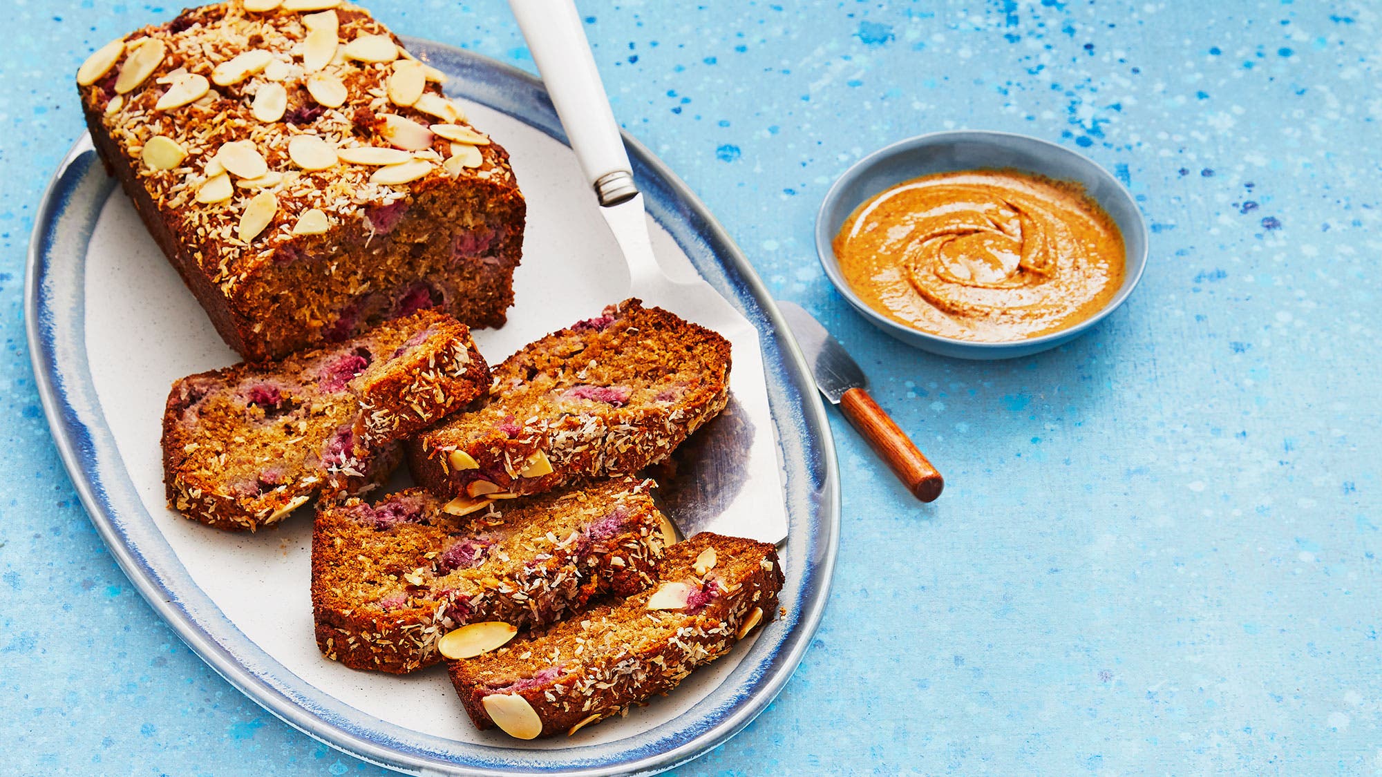 No-Sugar Added Raspberry Almond Loaf