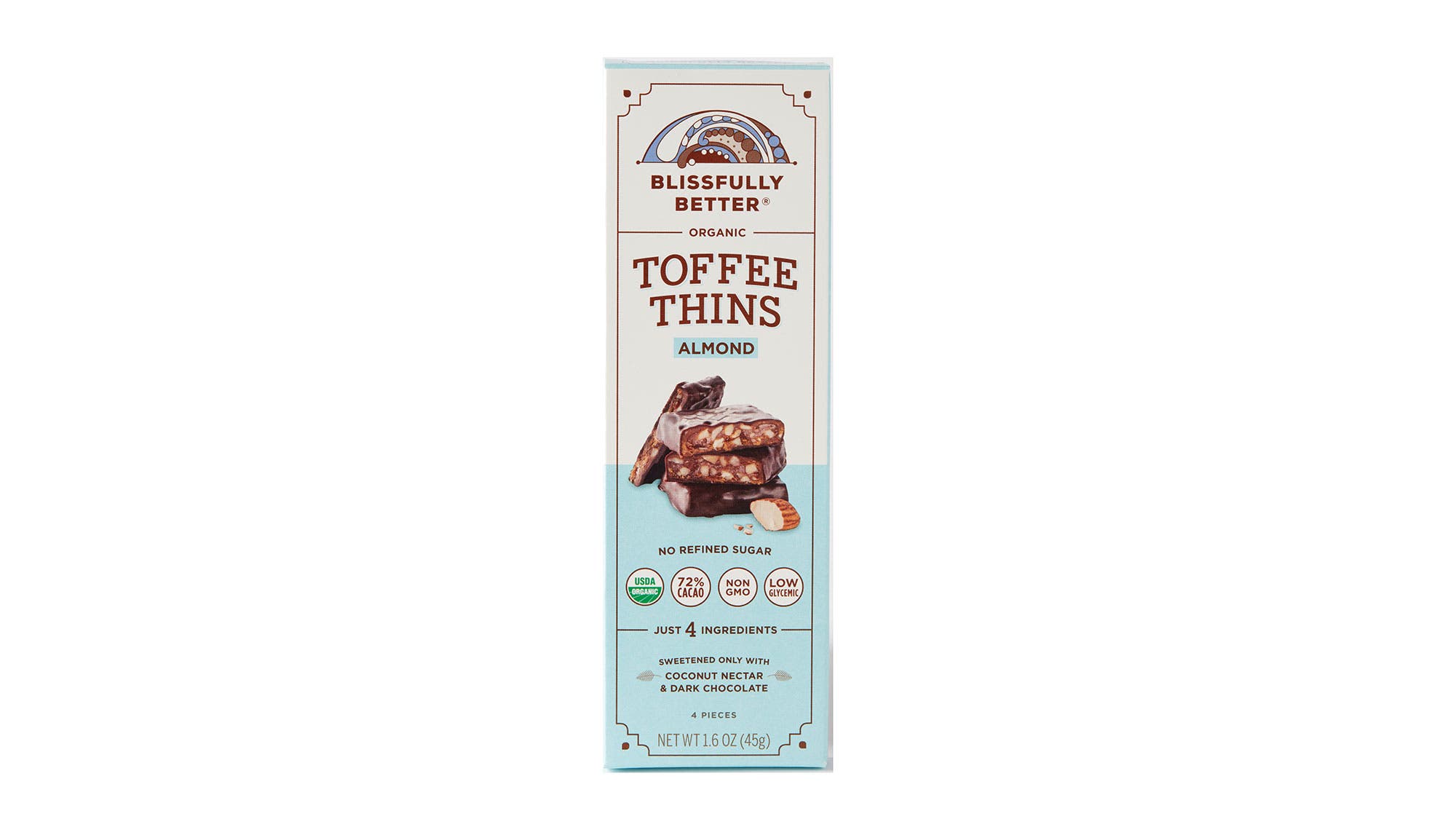 Package of toffee thins