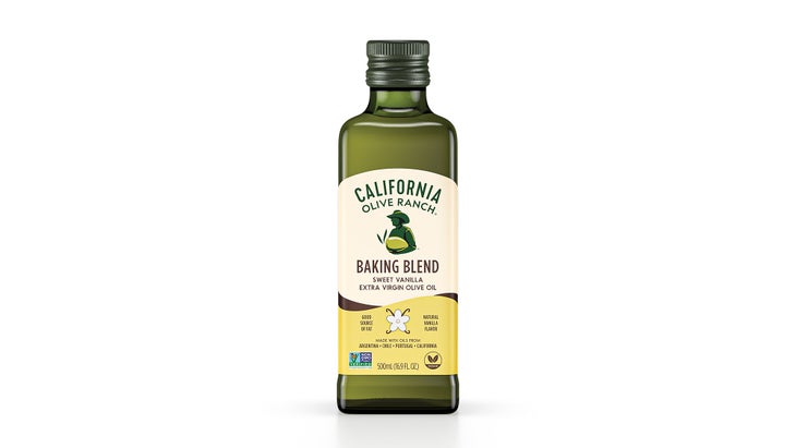 Bottle of vanilla olive oil